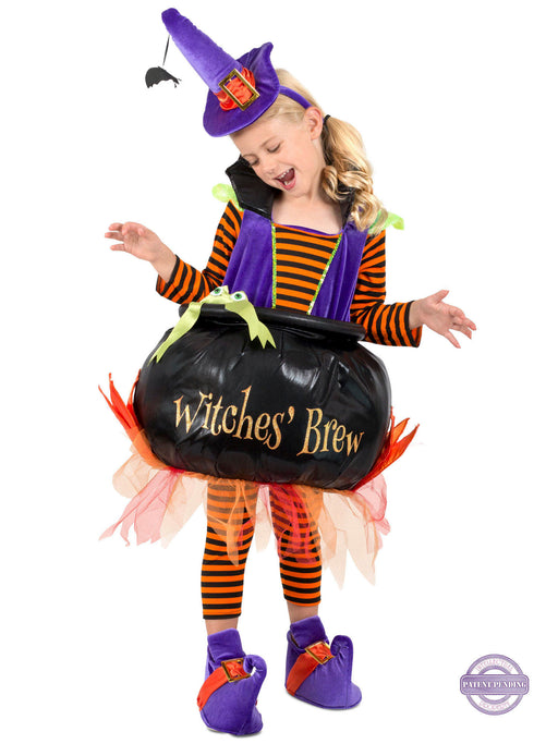 Cauldron Witch Costume for Girls - costumesupercenter.com