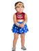 Baby/Toddler Justice League Wonder Woman Dress Costume - costumesupercenter.com