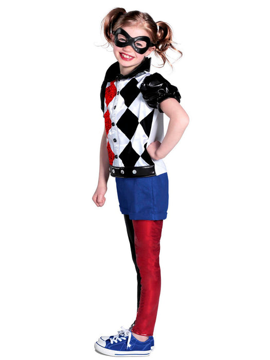 DC Super Hero Girl's Harley Quinn Costume - costumesupercenter.com