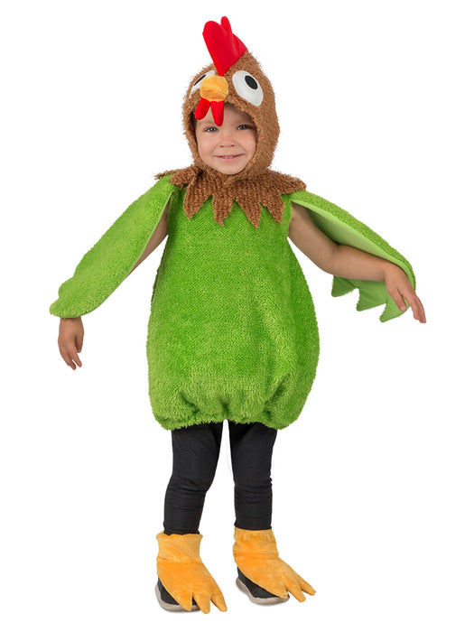 Baby/Toddler Green Rooster Costume - costumesupercenter.com