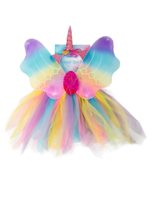Girl's Unicorn Skirt Set Costume - costumesupercenter.com