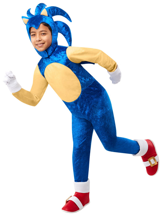 Kids Deluxe Sonic Costume - costumesupercenter.com