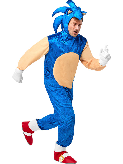 Adult Deluxe Sonic Costume - costumesupercenter.com