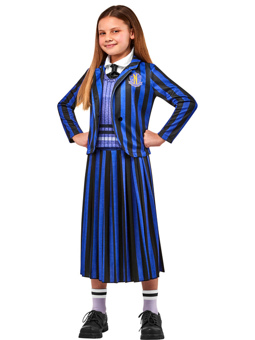 Kids Addams Family Nevermore Academy Uniform Costume - costumesupercenter.com