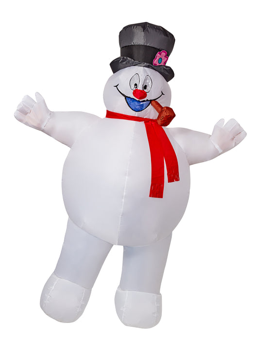 Adult Frosty the Snowman Inflatable Costume - costumesupercenter.com