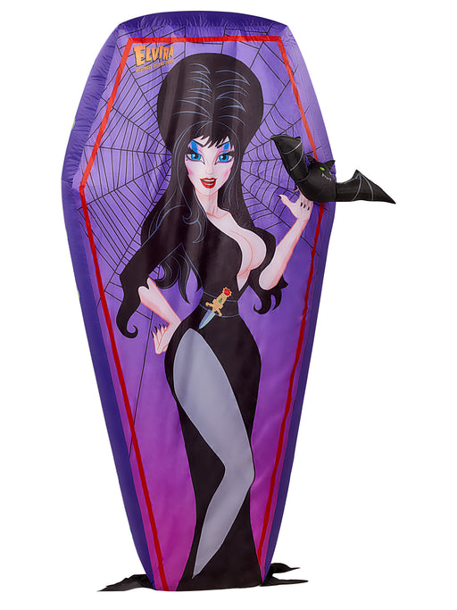 6 Foot Elvira Halloween Inflatable Lawn Decoration - costumesupercenter.com