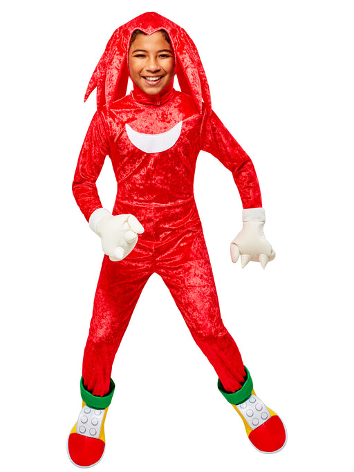 Boys' Sonic the Hedgehog Knuckles Plush Costume - Deluxe - costumesupercenter.com