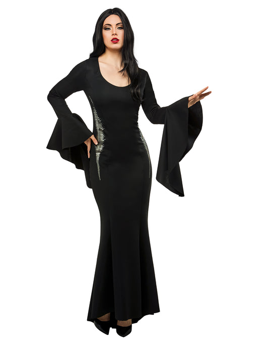 Women's Wednesday Morticia Addams Costume - costumesupercenter.com