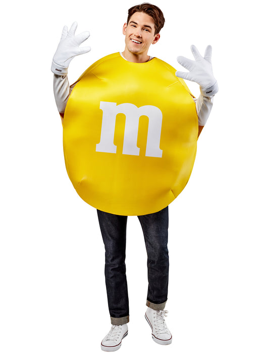 Adult Yellow M&M's Costume - costumesupercenter.com