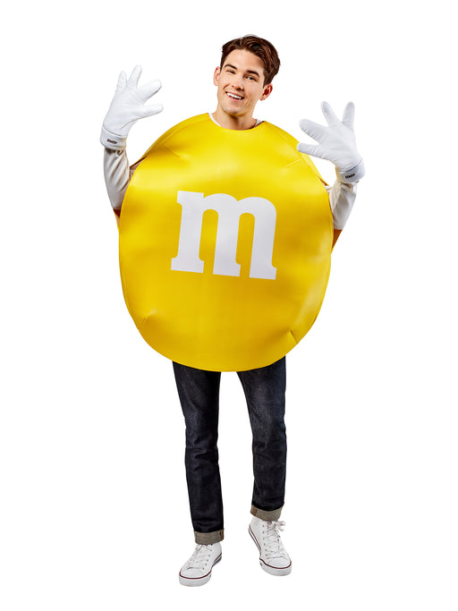Adult Yellow M&M's Costume - costumesupercenter.com