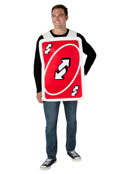 Adult Mattel Uno Reverse Card Costume - costumesupercenter.com