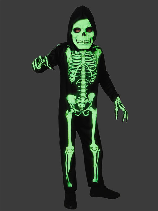 Boys' Glow in the Dark Skeleton Costume - costumesupercenter.com
