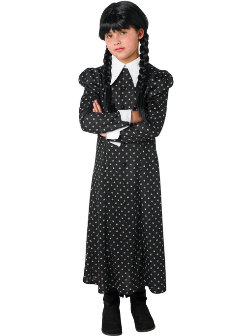 Girls' Polka Dot Wednesday Addams Dress - costumesupercenter.com