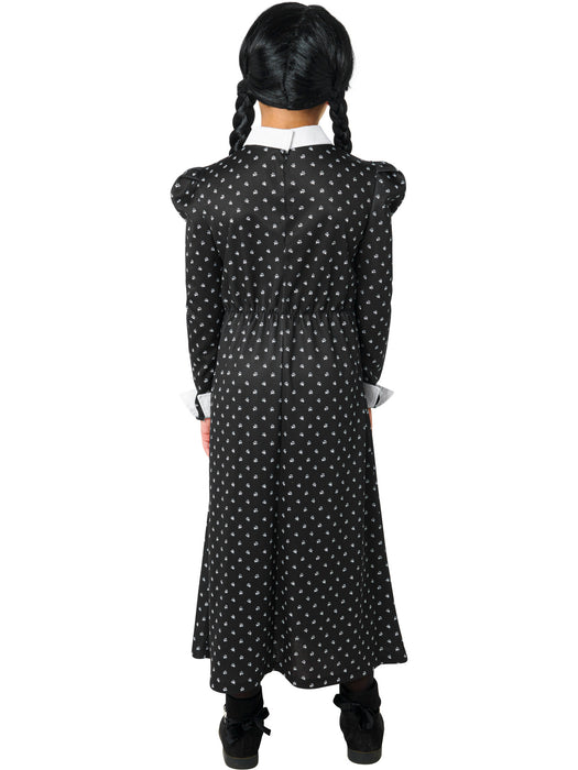 Girls' Polka Dot Wednesday Addams Dress - costumesupercenter.com