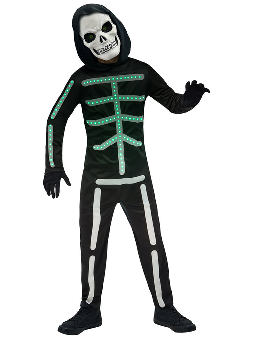 Boys' Light-Up Skeleton Costume - costumesupercenter.com
