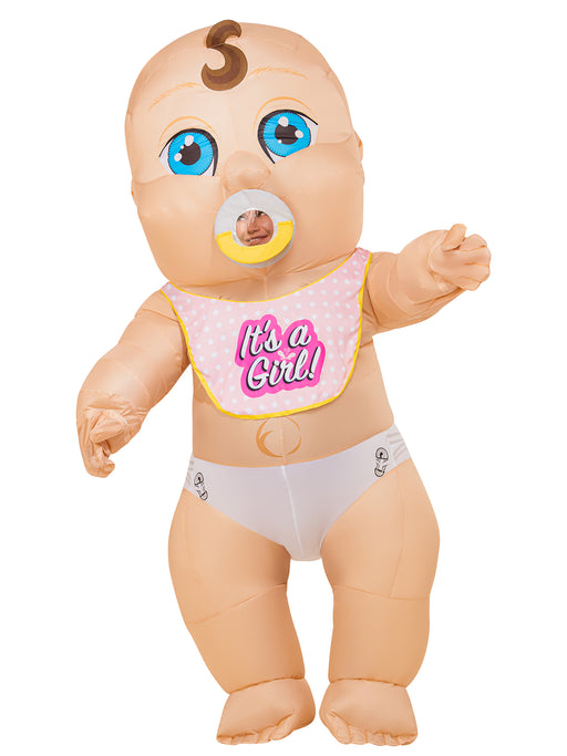 Adult It's a Girl Baby Inflatable Costume - costumesupercenter.com