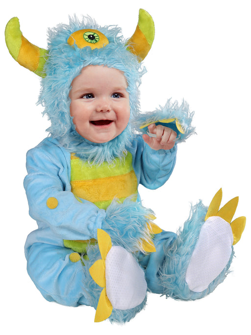 Blue Fluffy Monster Costume for Babies and Toddlers - costumesupercenter.com