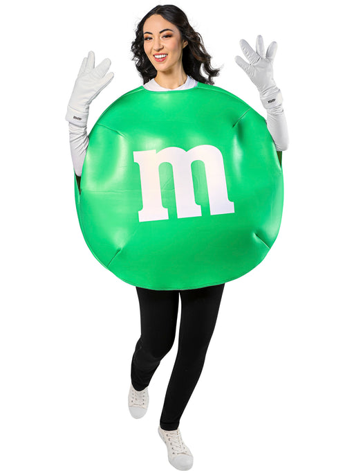 Adult Green M&M's Costume - costumesupercenter.com