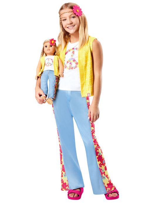 Girls' American Girl Julie Albright Hippie Costume Set - costumesupercenter.com