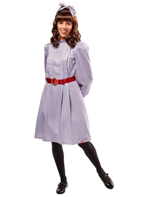 Women's American Girl Samantha Parkington Plaid Dress Costume Set - costumesupercenter.com