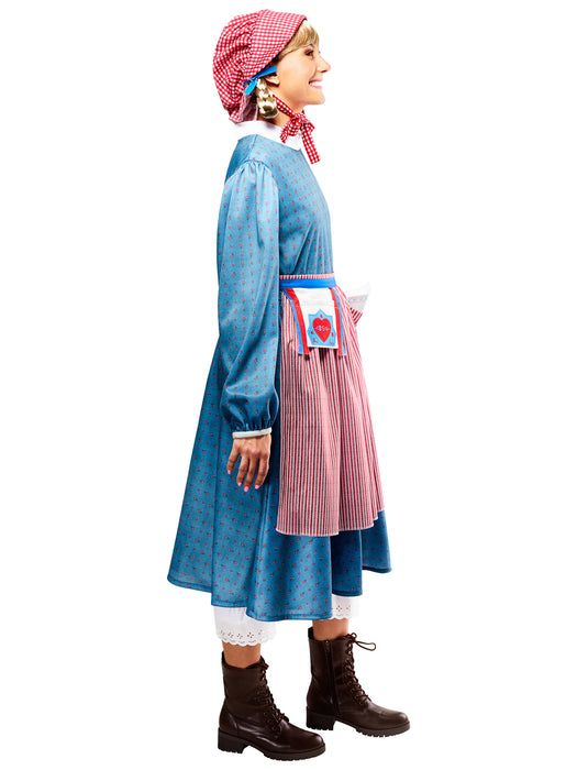 Women's American Girl Kirsten Larson Dress with Bonnet Costume Set - costumesupercenter.com