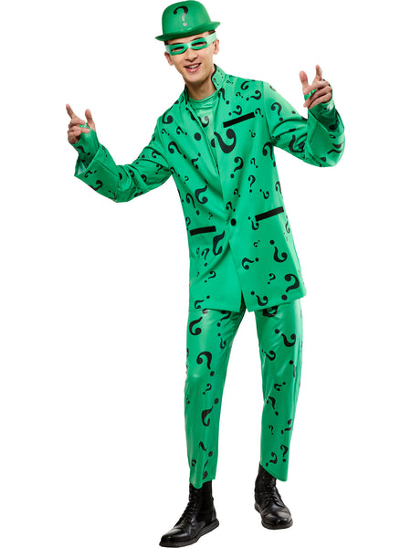 Long Sleeve Riddler Riddler Costumes Costumes & Accessories — Costume Super Center