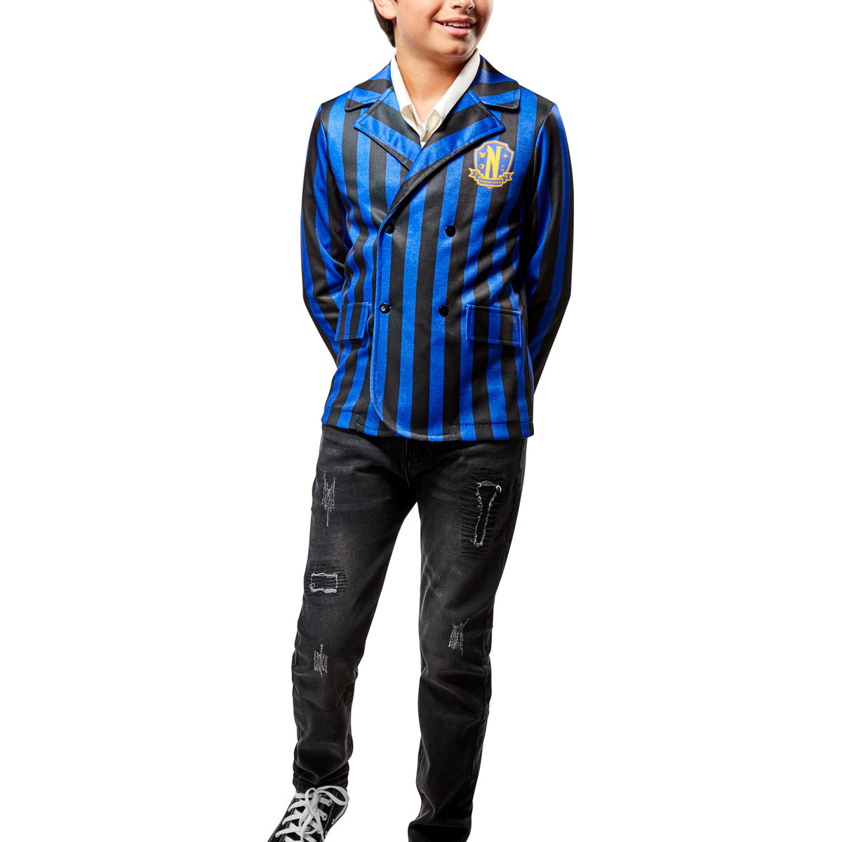 Boys' Wednesday Nevermore Academy Uniform Jacket — Costume Super Center