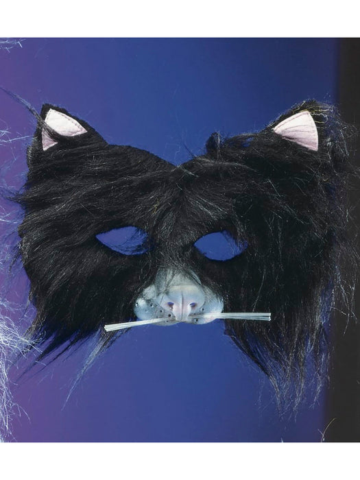 Adult Plush Cat Mask - costumesupercenter.com