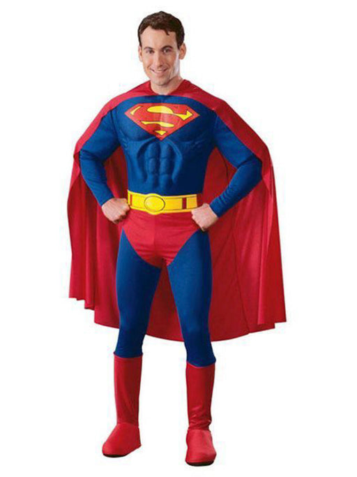 Deluxe Muscle Chest Superman Adult - costumesupercenter.com