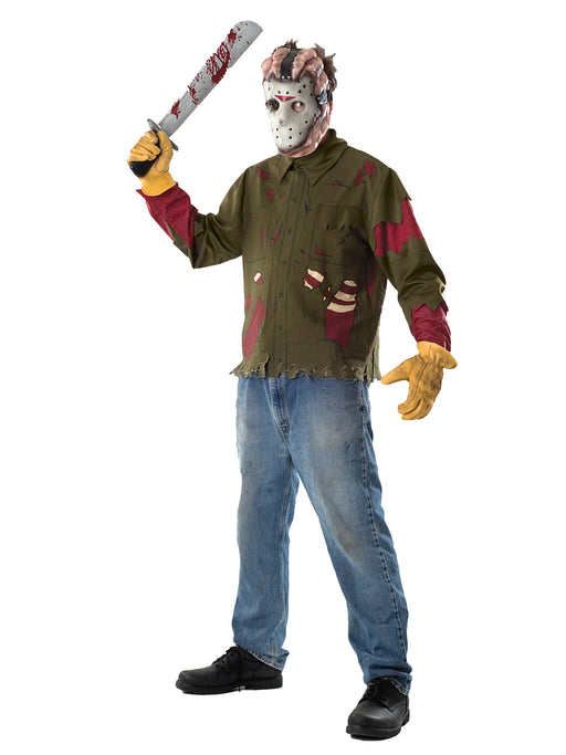 Adult Jason Shirt and Mask - costumesupercenter.com
