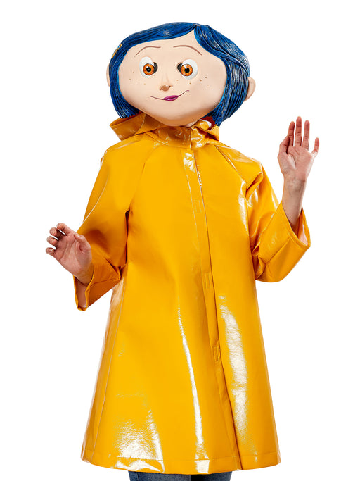 Women's Coraline Overhead Latex Mask - Deluxe - costumesupercenter.com