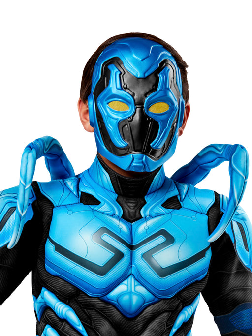 Kids' DC Comics Blue Beetle Half Mask - costumesupercenter.com