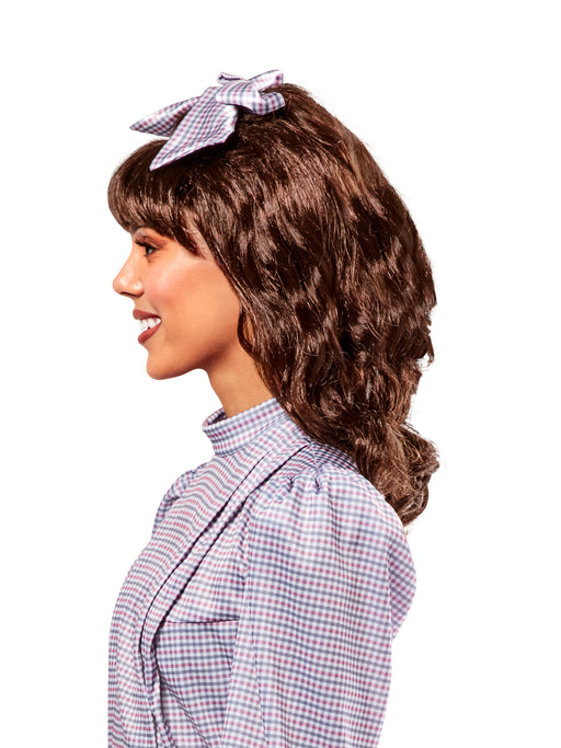 Women's American Girl Samantha Parkington Brown Wig with Bangs - costumesupercenter.com