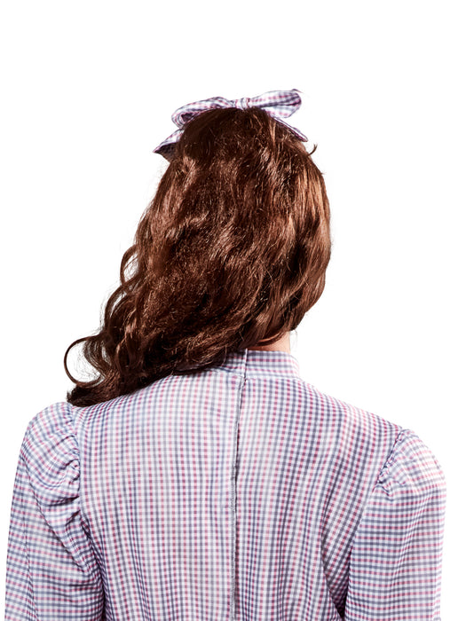 Women's American Girl Samantha Parkington Brown Wig with Bangs - costumesupercenter.com