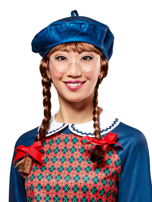 Women's American Girl Molly McIntire Brown Braided Ponytail Wig - costumesupercenter.com