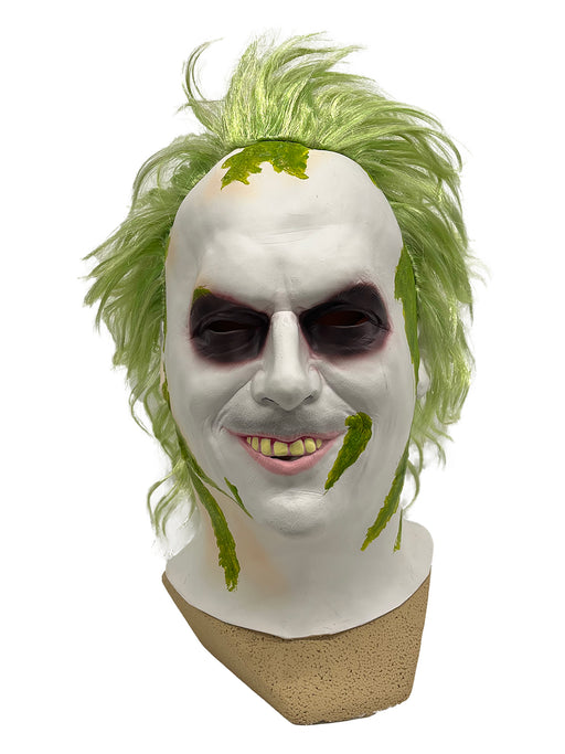 Men's Beetlejuice 2 Overhead Latex Mask with Hair - costumesupercenter.com
