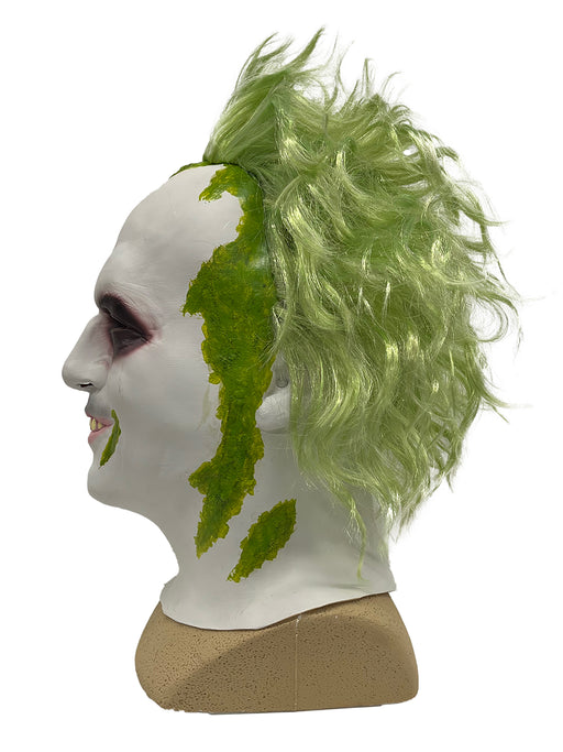 Men's Beetlejuice 2 Overhead Latex Mask with Hair - costumesupercenter.com
