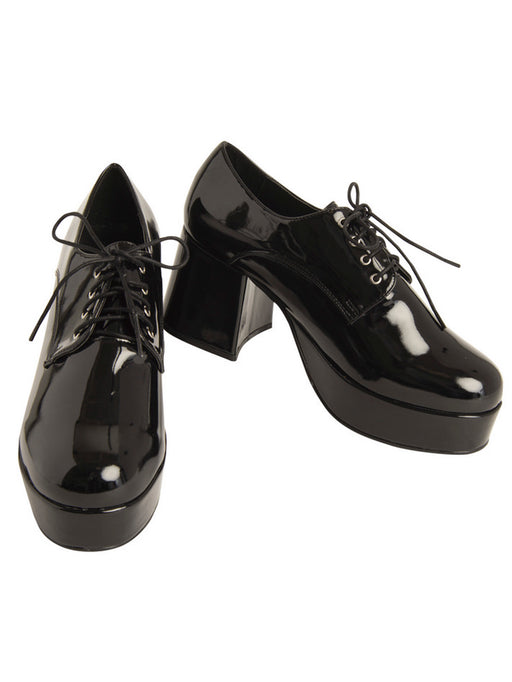 Black Pimp Platform Shoes for Men - costumesupercenter.com