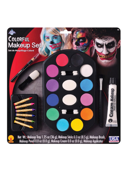 Bright Colors Value Make-Up Kit - costumesupercenter.com