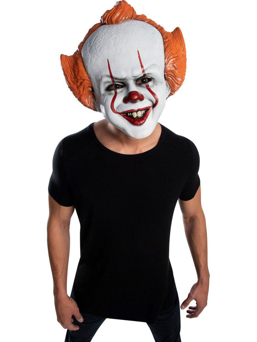 It 2 Movie Pennywise The Clown Vacuform Mask - costumesupercenter.com