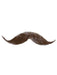 Handlebar Moustache Accessory - Medium Brown - costumesupercenter.com