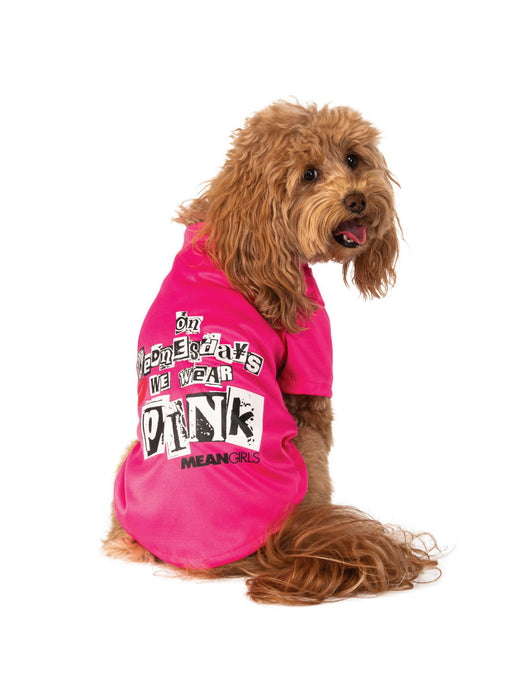 Wednesday Wear Pink Mean Girls Costume for Pet - costumesupercenter.com