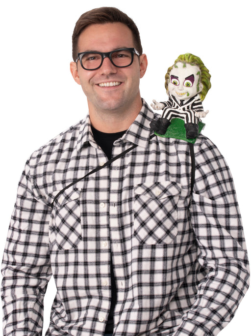 Adult Beetlejuice Mini Shoulder Sitter - costumesupercenter.com