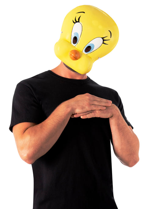 Adult Space Jam: A New Legacy Tweety Bird Half Mask - costumesupercenter.com