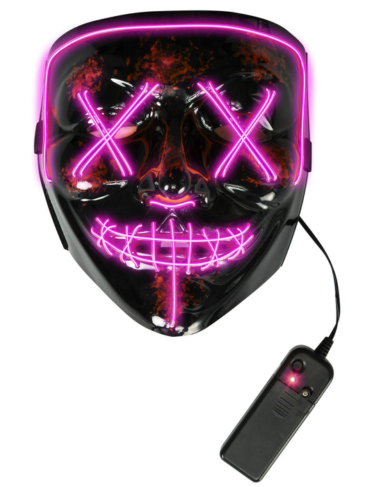 LED Pink Mask - costumesupercenter.com