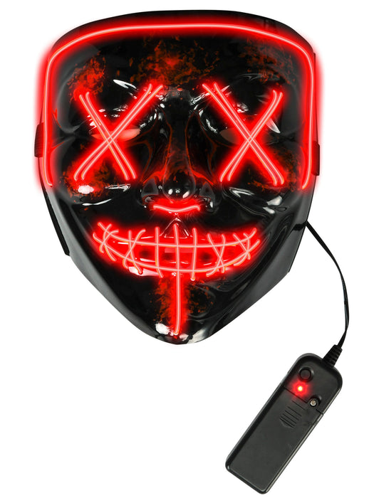 Adult LED Red Mask - costumesupercenter.com