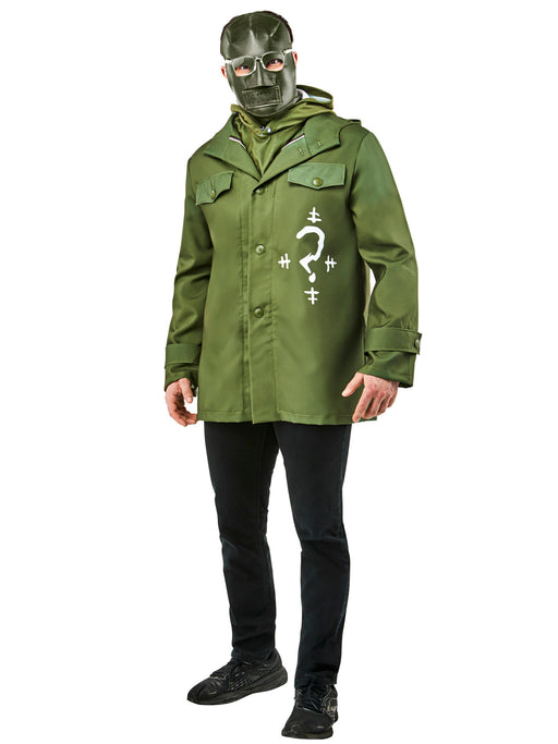 Adult The Batman Riddler Mask with Glasses - costumesupercenter.com