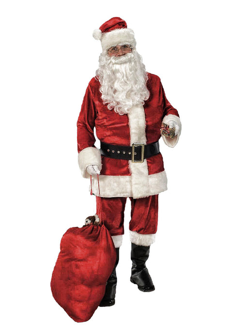 Adult Mens Deluxe Velvet Santa Costume - costumesupercenter.com
