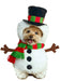 Pet Snowman Costume - costumesupercenter.com