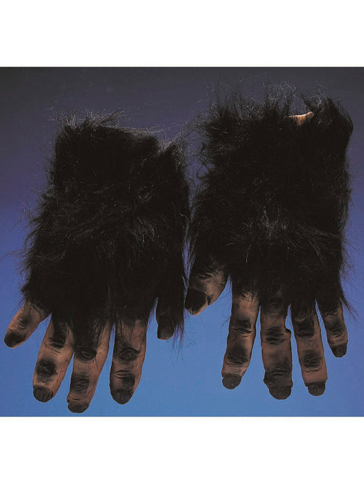 Adult Black Hairy Hands Accessory - costumesupercenter.com